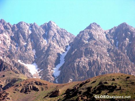Postcard oshtorankuh mounts..