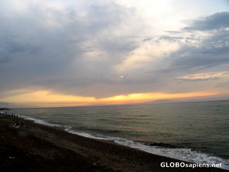 Postcard caspian sea