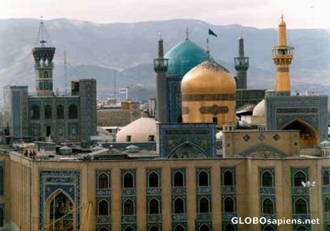 Postcard holly shrine of emam reza