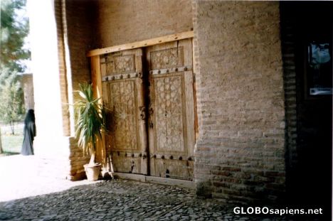 Postcard the entrance to the old Inn of neyshabour