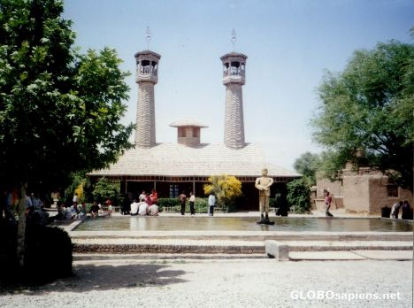 Postcard Wooden mosque-2