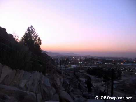Postcard mashhad under your foot