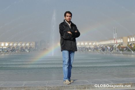 Postcard Iran-esfahan-Nagshejahan-beauty colors back me