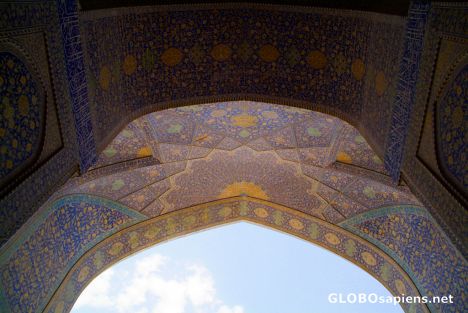 Postcard Esfahan, Imam Mosque Decorations