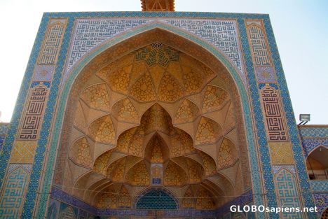 Postcard Esfahan, Jameh Mosque West Iwan