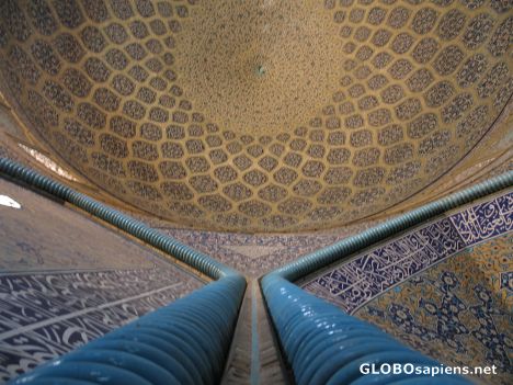 Postcard inside the mosque Masjed-E-Eman_1