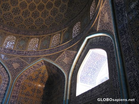 Postcard inside the mosque Masjed-E-Eman_2