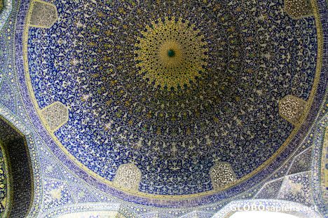 Postcard just a decorated ceiling