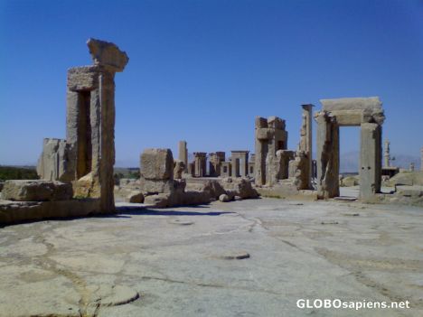 Postcard Persepolis ruins after 2500 years