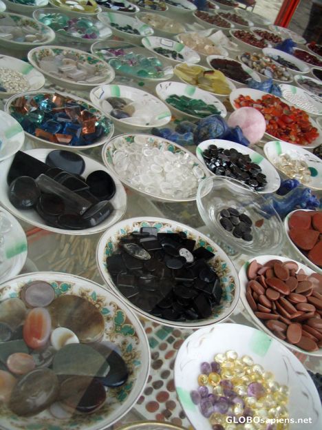 Postcard jewelry stone