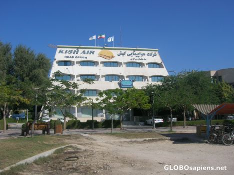 Postcard Kish Air head office