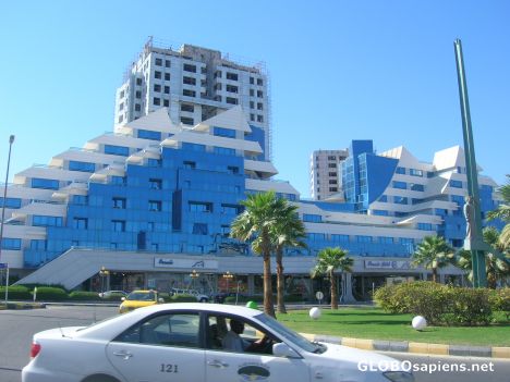 Postcard Downtown buildings