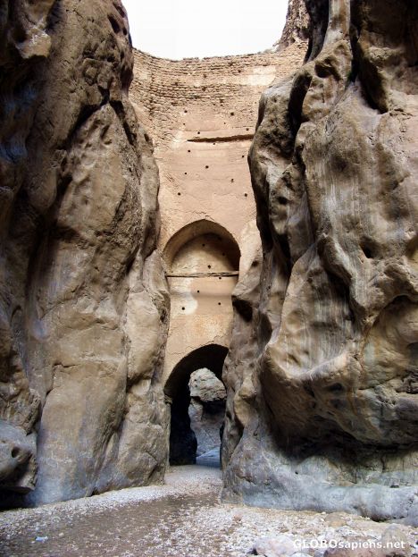 Postcard warm springs of Tabas, Iran
