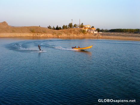 Postcard water skying!