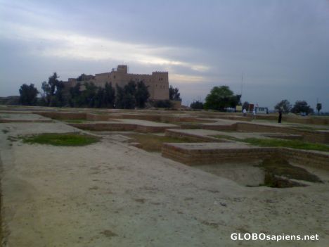 Postcard Archaeologists' castle