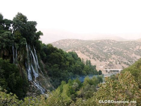Postcard Bisheh waterfall_3