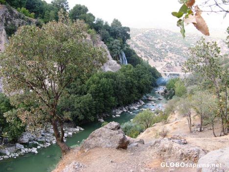 Postcard Bisheh waterfall_4