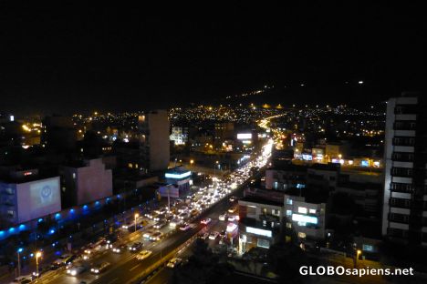 Postcard Tebriz, Iran, by night