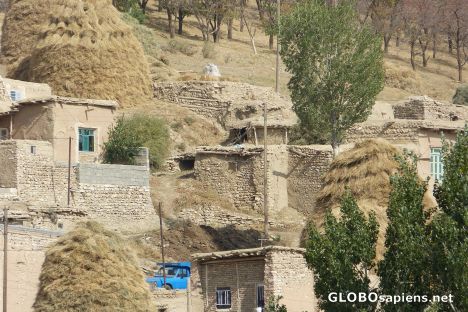 Postcard Village on the Road to Takhte Soleiman, Iran
