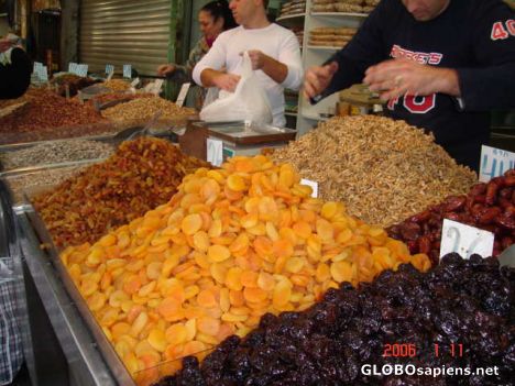 Postcard Haifa Market SHUK