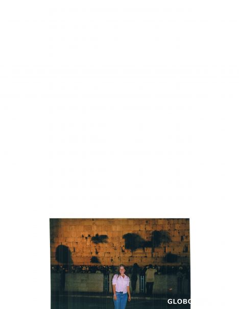 Postcard at wailing wall