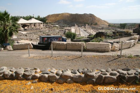 Postcard ruins of Bet She'an