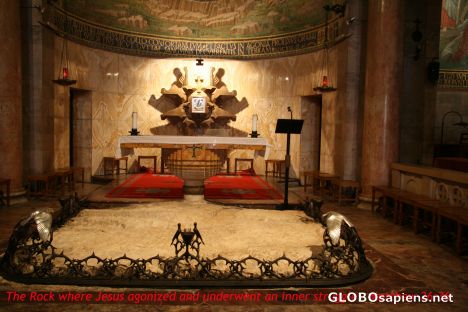 Postcard Inside the Church of All Nations