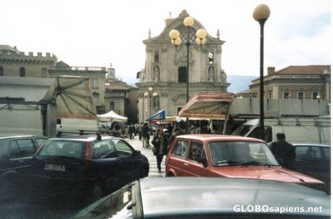 Postcard L'Áquila - Central Square