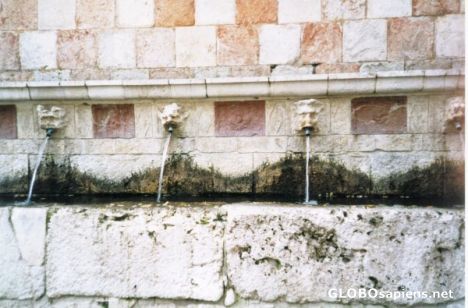 Postcard Section of 99 fountains