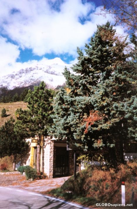 Postcard Towards the Gran Sasso d'Italia