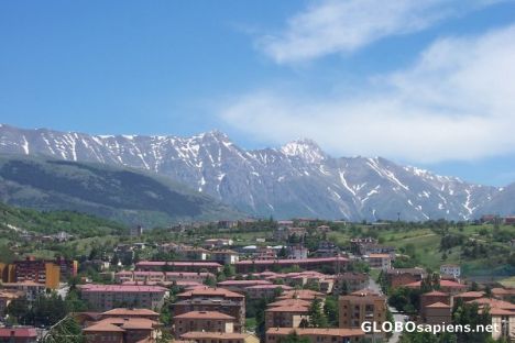 Postcard Towards the Gran Sasso