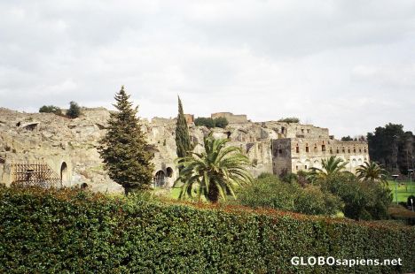 Postcard Ruins at Pompeii