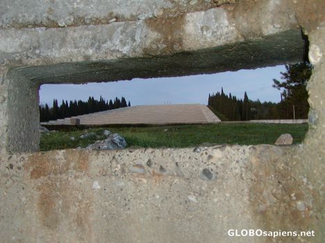 Postcard Military memorial cemetery of Redipuglia (GO)