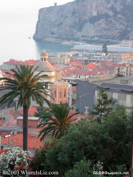 Postcard Finale Ligure View, Italy
