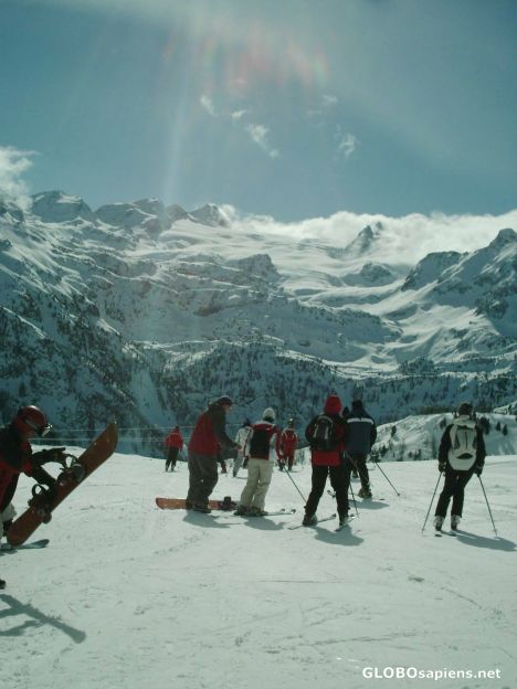 Postcard The downhill