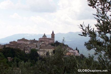 Postcard The village