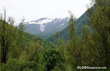 Postcard Val Fondillo from the road.