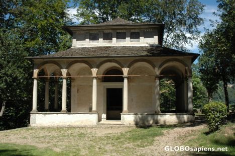 Postcard chappel on the sacro monte