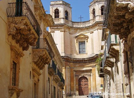 Postcard Via Nicolaci, Noto, Sicily