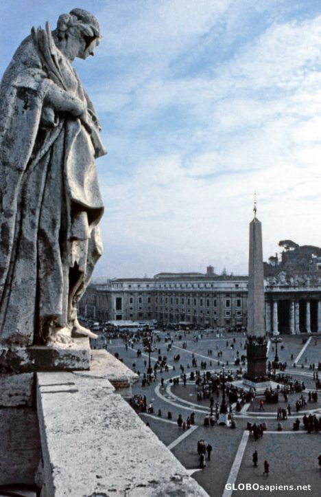 Postcard Saints Above the Square