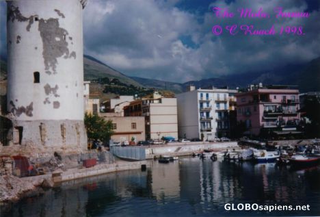 Postcard A monument of Formia.