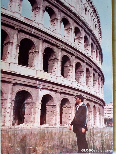 Postcard Rome. (Picture gotten better with Photoshop).