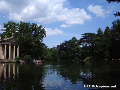 Postcard Villa Borghese park