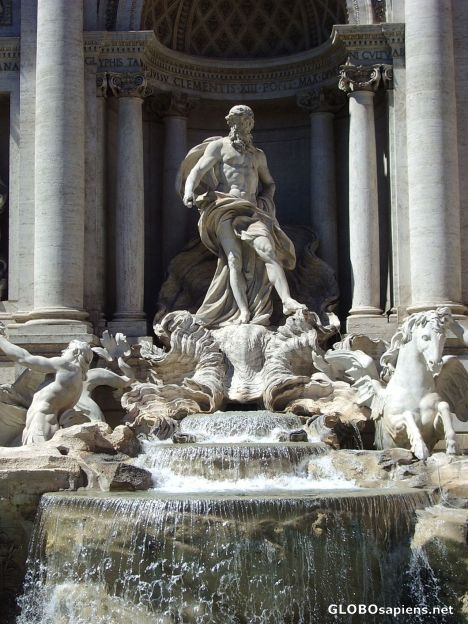 Postcard Fountain di Trevi