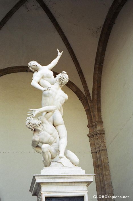 Postcard The Rape of the Sabine Women