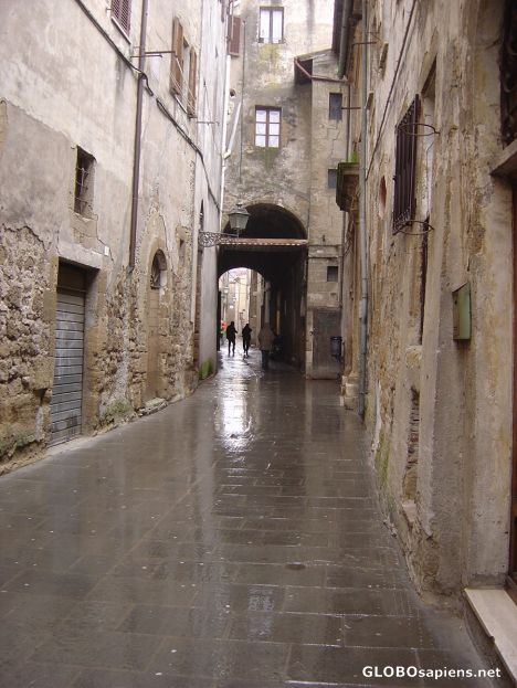 Postcard pitigliano mistery town