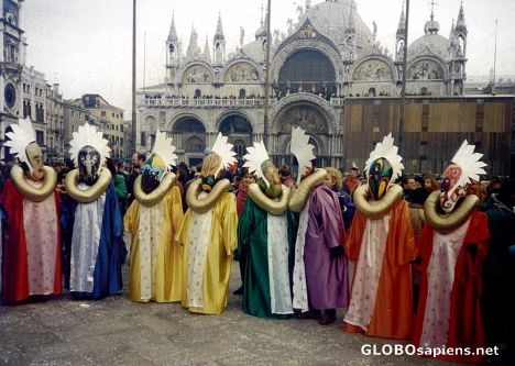 Postcard Carnival Masks