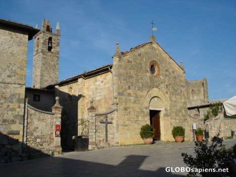 Postcard Church in Monteriggioni
