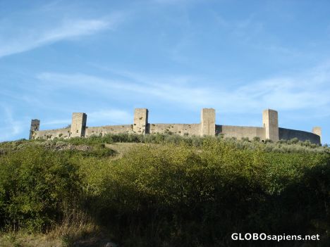 Postcard Fortified town