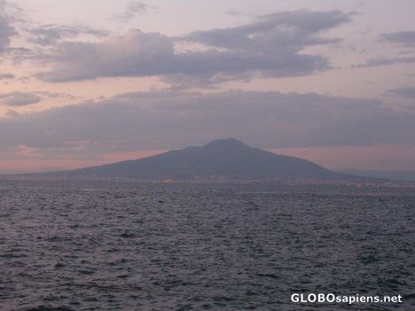Postcard The view on Vesuvius